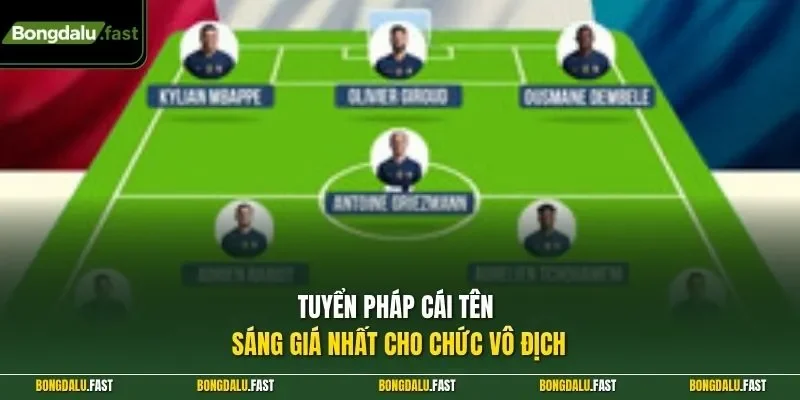 Tuyển Pháp cái tên sáng giá nhất cho chức vô địch